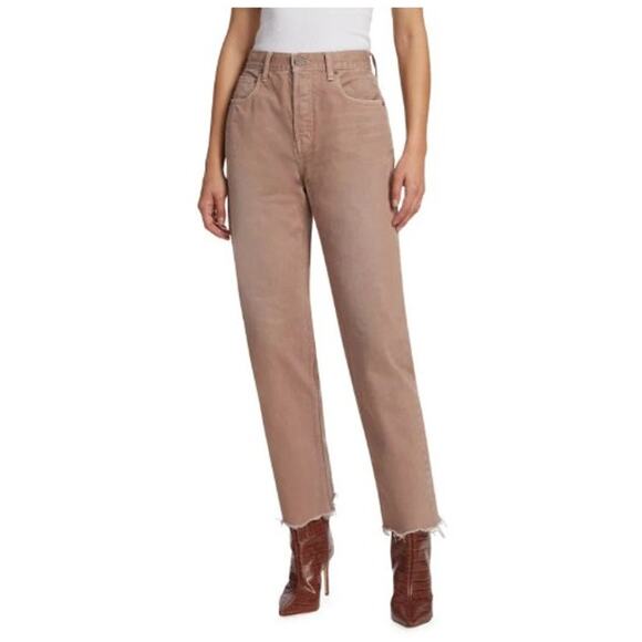 Moussy Vintage Emery High-Rise Straight-Leg Jeans Size 26 Button Fly - Picture 1 of 14